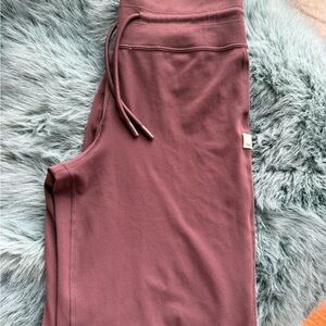 Vuori Burgundy joggers with Wide Waistband and Adjustable Drawstring,